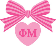 Bow Decal- Phi Mu