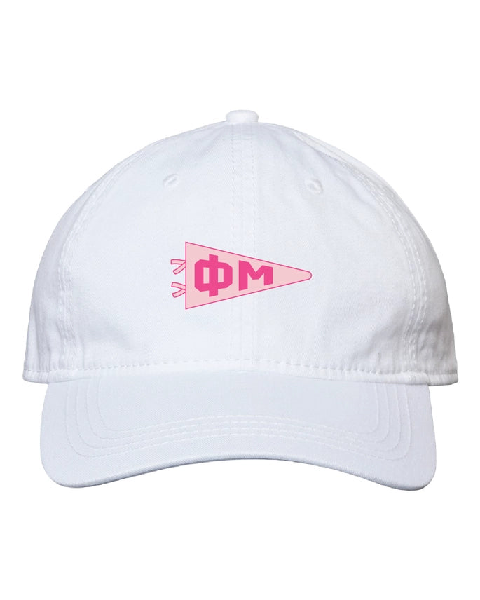 Needlepoint Pennant Hat- Phi Mu