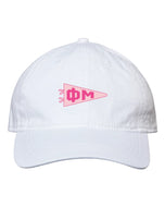Needlepoint Pennant Hat- Phi Mu
