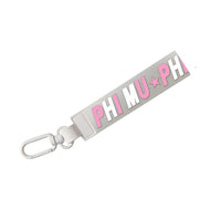 Silicone Keychain- Phi Mu