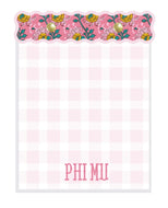 Block Print Notepad- Phi Mu
