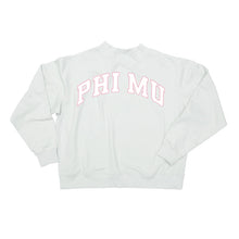 Mock Neck Twill Sweatshirt- Phi Mu