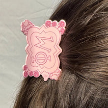 Mascot Hair Clip- Phi Mu