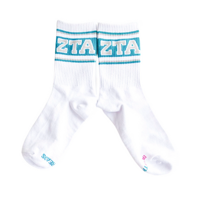 Retro Stripe Socks- Zeta Tau Alpha