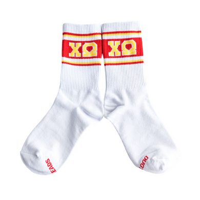 Retro Stripe Socks- Chi Omega