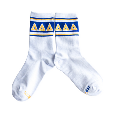 Retro Stripe Socks- Delta Delta