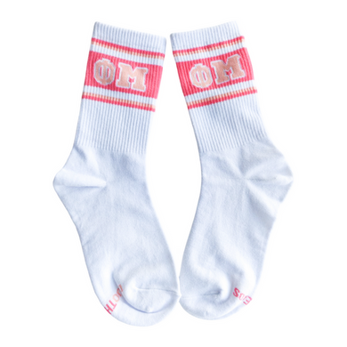 Retro Stripe Socks- Phi Mu