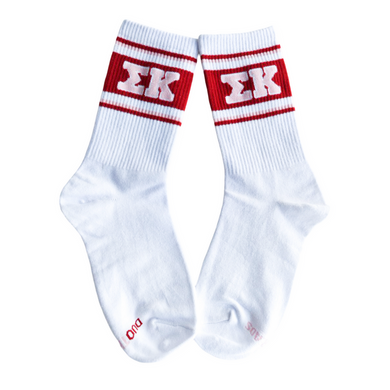 Retro Stripe Socks- Sigma Kappa