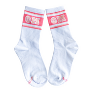 Retro Stripe Socks- Phi Mu