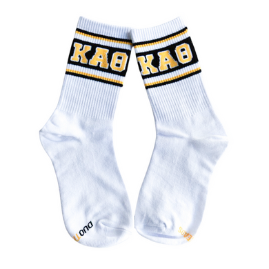 Retro Stripe Socks- Kappa Alpha Theta