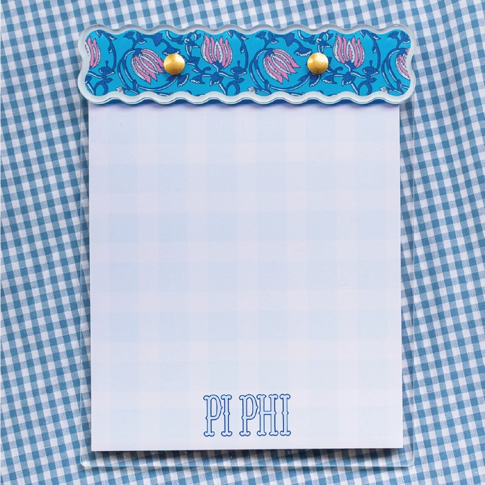 Block Print Notepad- Pi Beta Phi