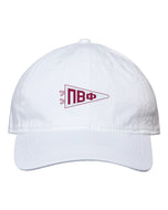 Needlepoint Pennant Hat- Pi Beta Phi