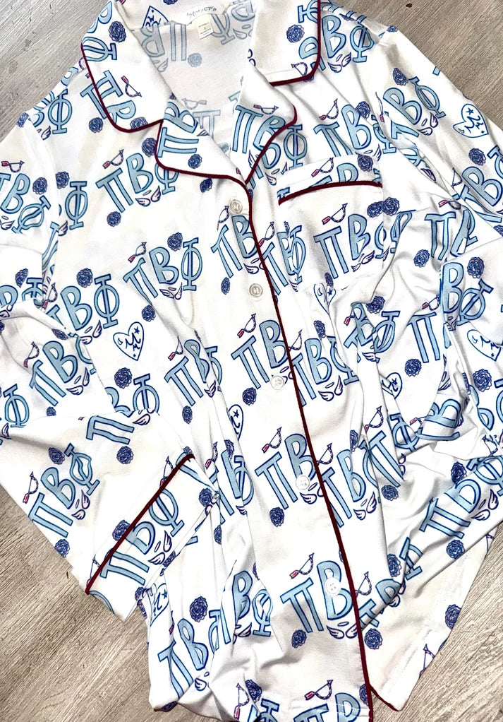 Long Set Pajamas- Pi Beta Phi