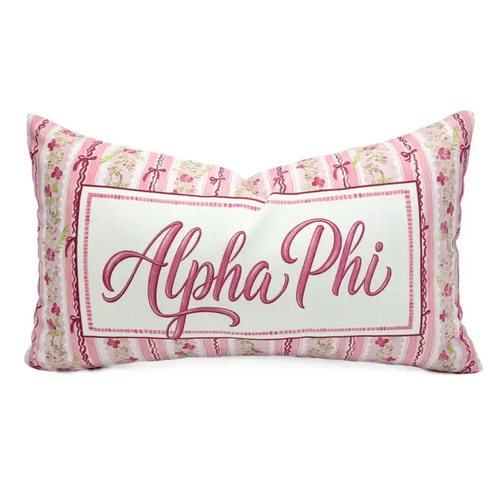 Grandmillenial Velvet Pillow- Alpha Phi
