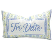 Grandmillenial Velvet Pillow- Delta Delta Delta