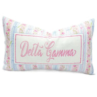 Grandmillenial Velvet Pillow- Delta Gamma