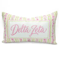 Grandmillenial Velvet Pillow- Delta Zeta