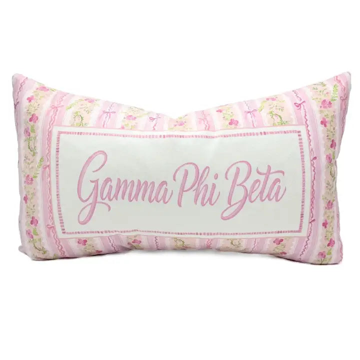 Grandmillenial Velvet Pillow- Gamma Phi Beta