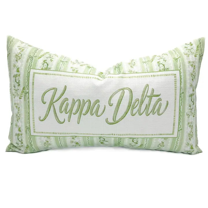 Grandmillenial Velvet Pillow- Kappa Delta