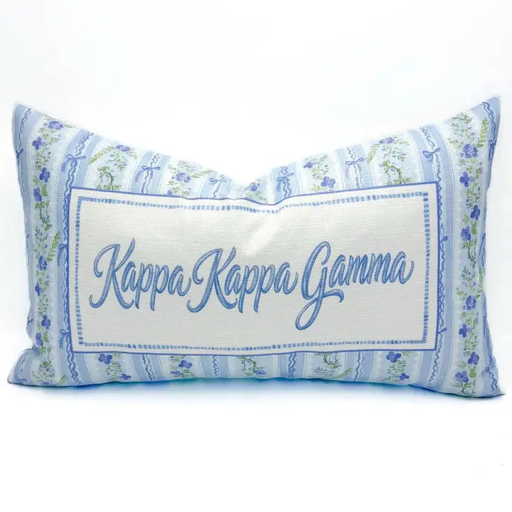 Grandmillenial Velvet Pillow- Kappa Kappa Gamma