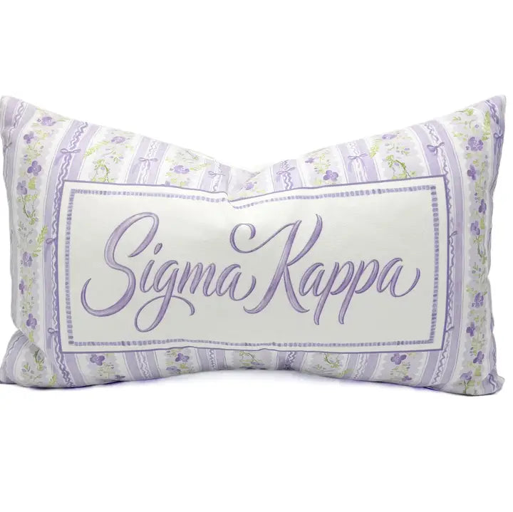 Grandmillenial Velvet Pillow- Sigma Kappa