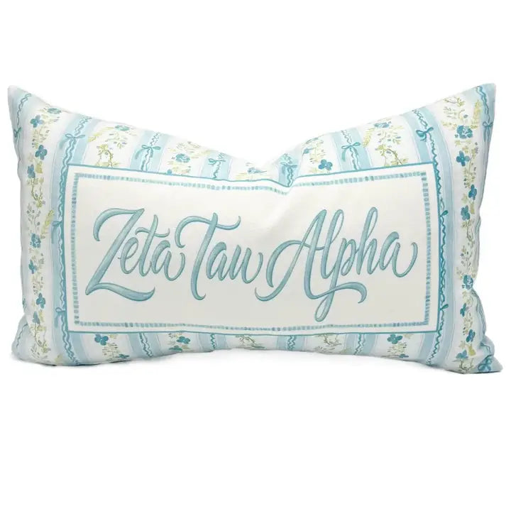 Grandmillenial Velvet Pillow- Zeta Tau Alpha