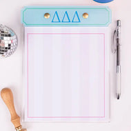 Collegiate Acrylic Notepad- Delta Delta Delta