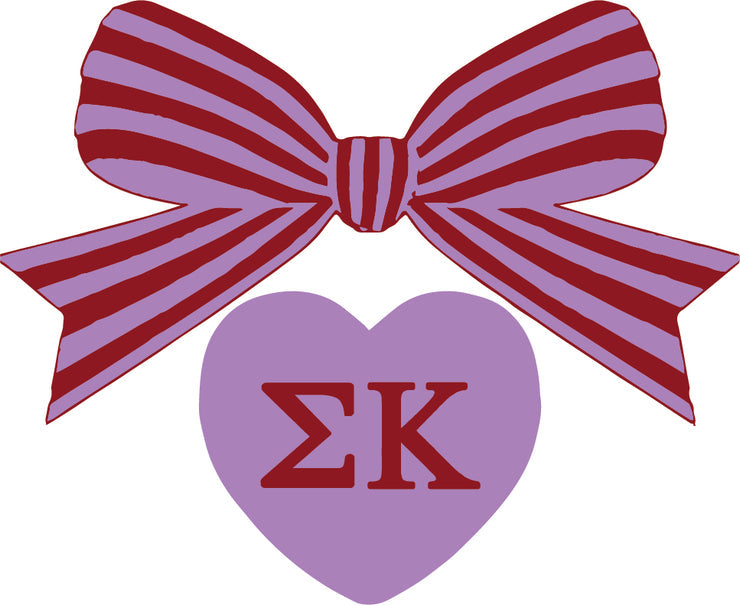 Bow Decal- Sigma Kappa