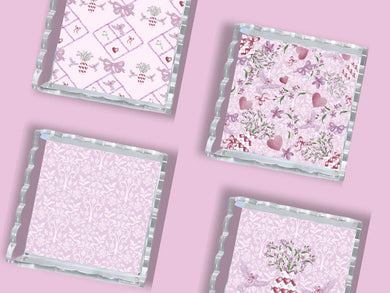 Scalloped Tray- Sigma Kappa