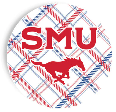 Plaid 9 inch Plates- SMU