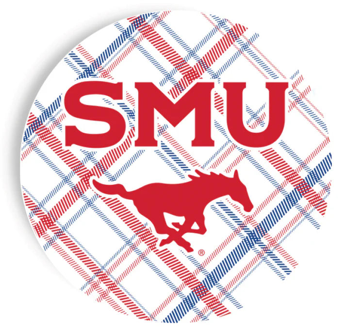 Plaid 9 inch Plates- SMU