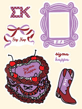 Sorority Puffy Stickers