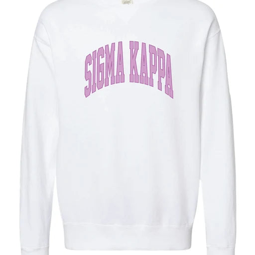 Varsity Crew Sweatshirt- Sigma Kappa