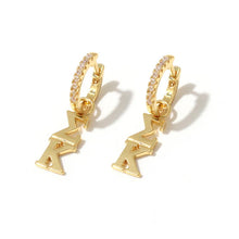 Greek Letter Huggie Hoops- Sigma Kappa