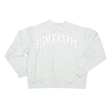 Mock Neck Twill Sweatshirt- Sigma Kappa