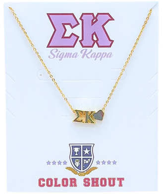 Heart Necklace- Sigma Kappa