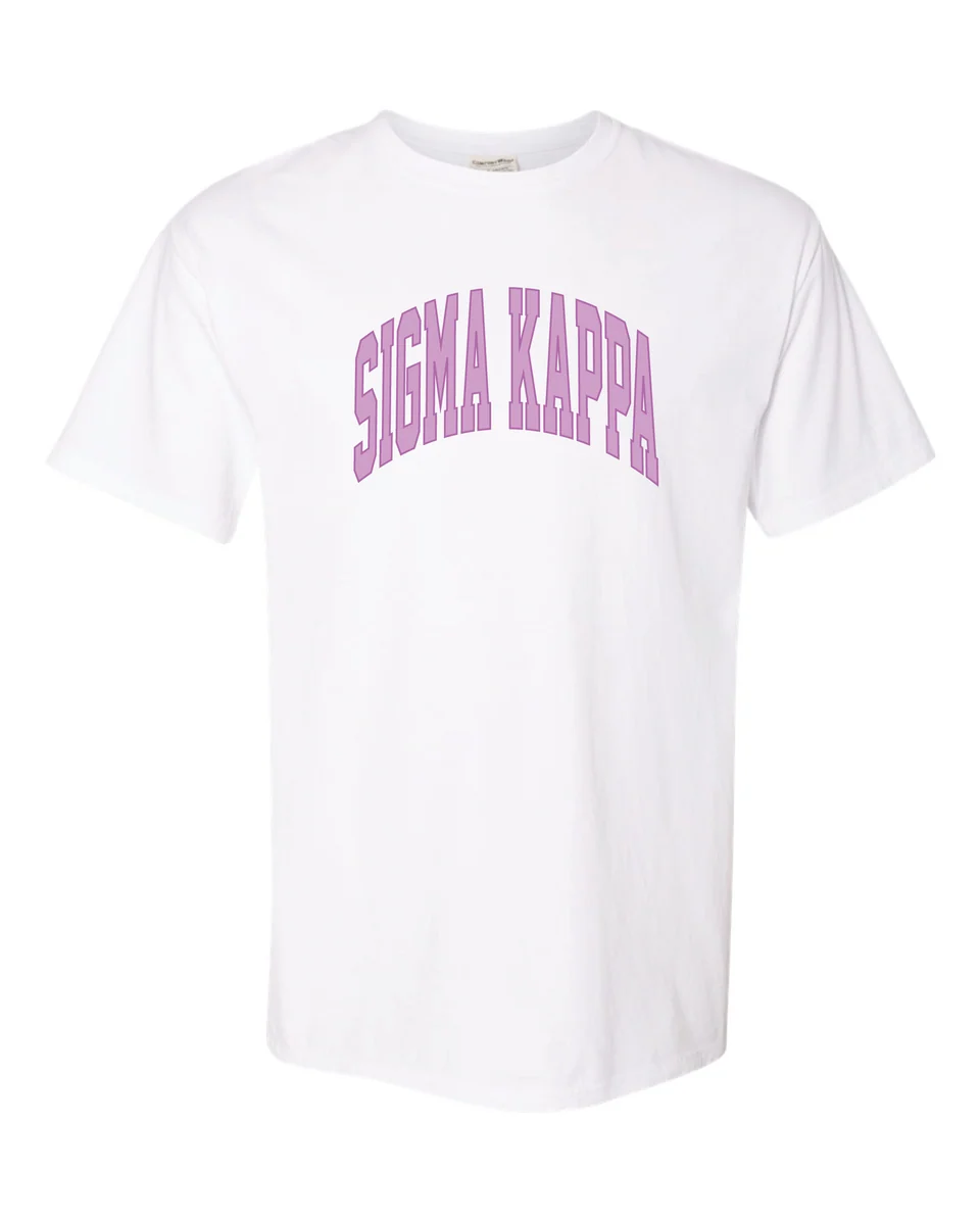 Varsity Tshirt- Sigma Kappa