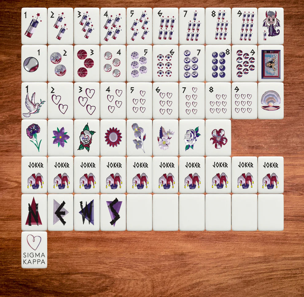 Mahjong Tile Set- Sigma Kappa