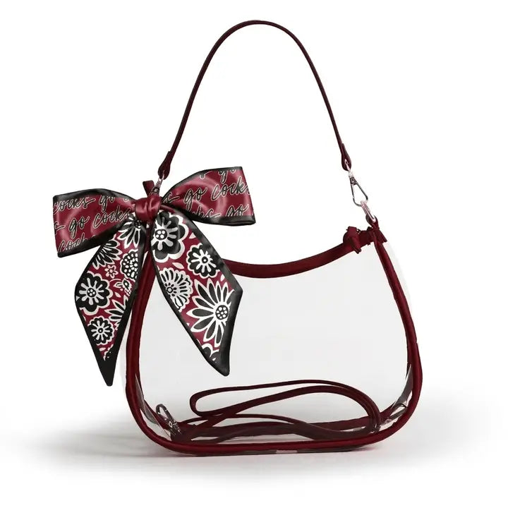 Clear Purse with Scarf- South Carolina