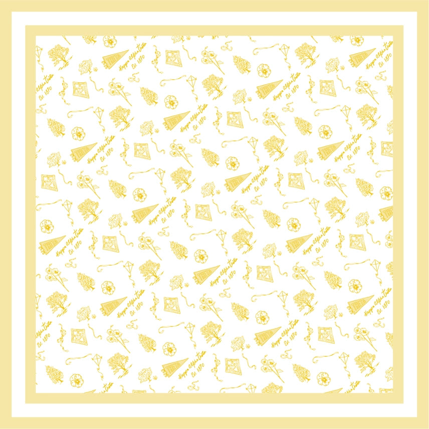 Greek Toile Silk Scarve-Kappa Alpha Theta Preorder