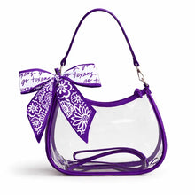 Clear Purse with Scarf- Tarleton