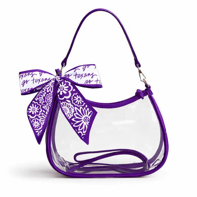 Clear Purse with Scarf- Tarleton