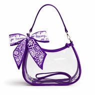 Clear Purse with Scarf- Tarleton