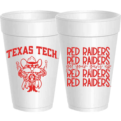 Texas Tech Mirror cups 10 count
