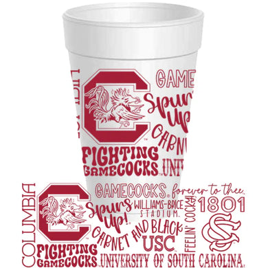 South Carolina Collage Cups