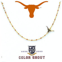 Side Set Enamel Bead Necklace- UT