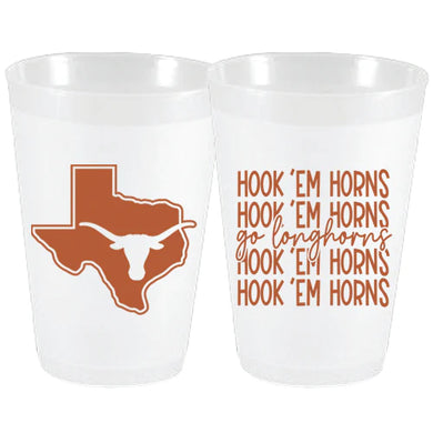 Hook em horns Frost Flex l16 oz cups. 10 count