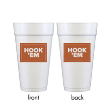 Rectangle Label Styrofoam Cups- UT