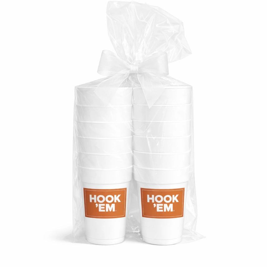 Rectangle Label Styrofoam Cups- UT