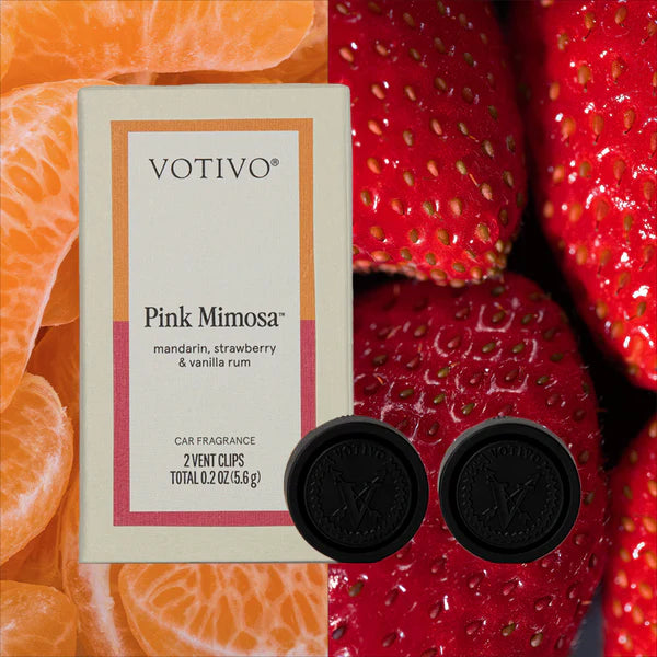 Pink Mimosa Car Fragrance (2 pack)